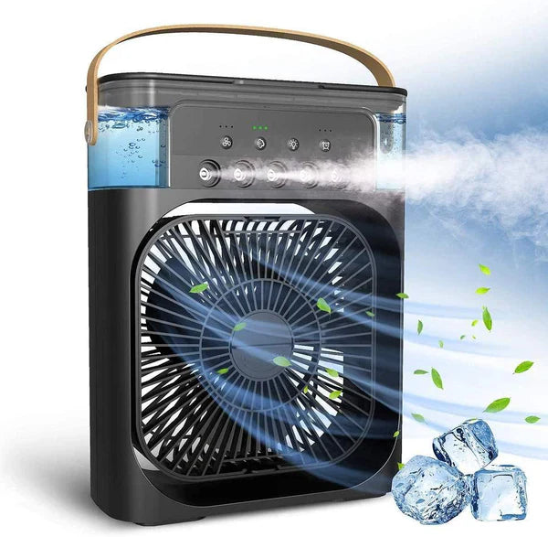 Portable Humidifier Air Cooler Fan With Mist Water Spray | Mini USB Cooler for Office, Kitchen, and Home