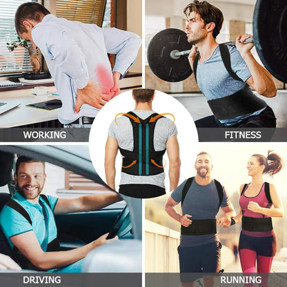 Adjustable Posture Corrector Belt – Back Spine Support for Men & Women