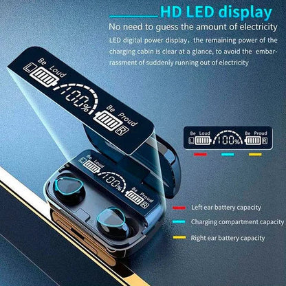 M10 Wireless Earbuds – Power, Precision & Premium Sound in Your Pocket!