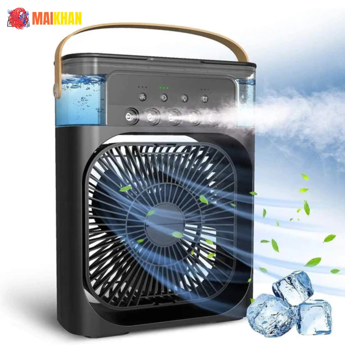 Portable Humidifier Air Cooler Fan With Mist Water Spray | Mini USB Cooler for Office, Kitchen, and Home
