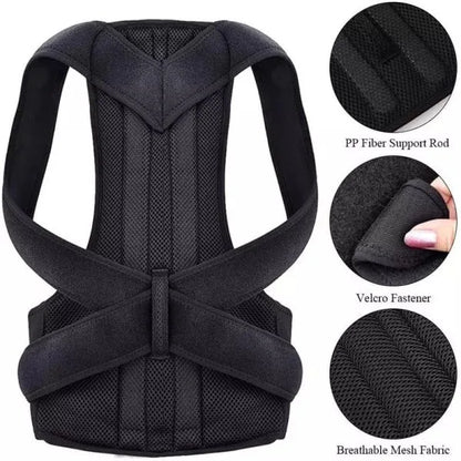 Adjustable Posture Corrector Belt – Back Spine Support for Men & Women