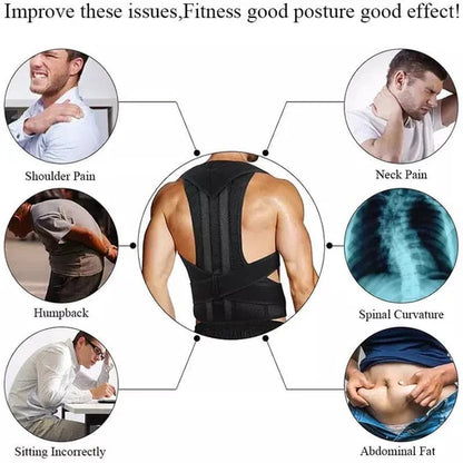 Adjustable Posture Corrector Belt – Back Spine Support for Men & Women